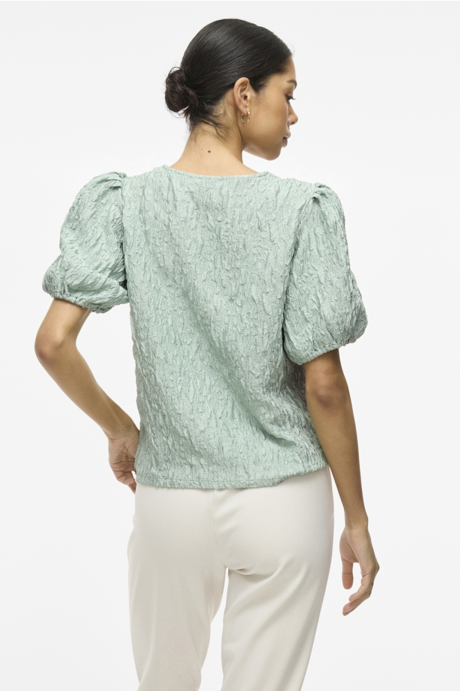 VISOPHIA O-NECK 2/4 TOP/DC 14104020 SILT GREEN
